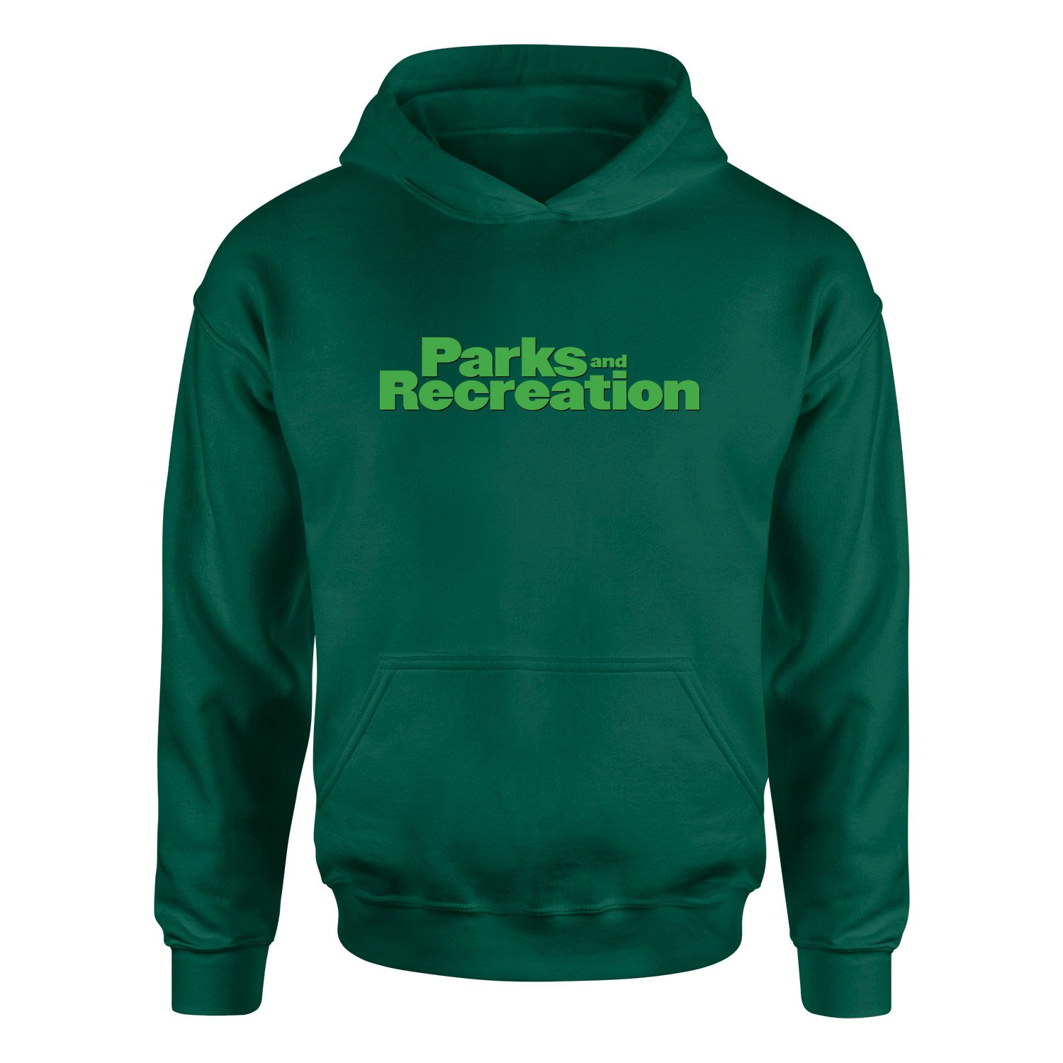 Parks and Recreation Hoodie M - Nefti Yeşili