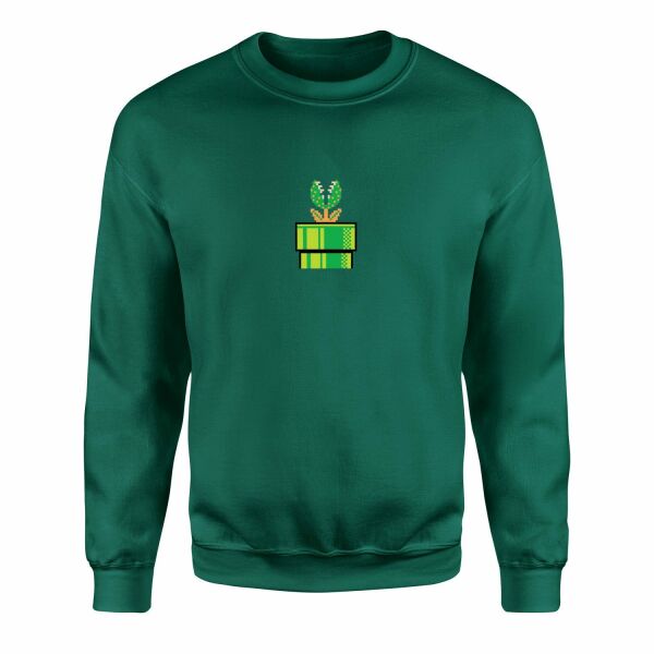 Super Mario Sweatshirt M - Nefti Yeşili