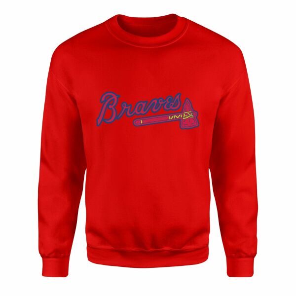 The Braves Sweatshirt L - Kırmızı