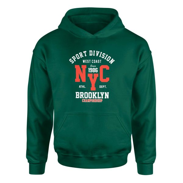 NYC West Coast SD Hoodie S - Nefti Yeşili