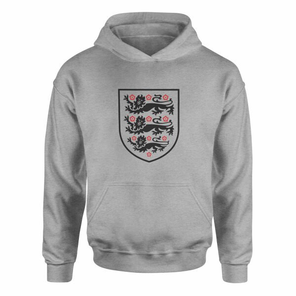 Three Lions Shield Hoodie XL - Gri