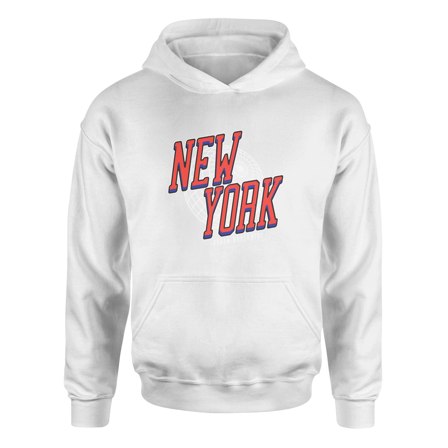New York Hoodie M - Beyaz