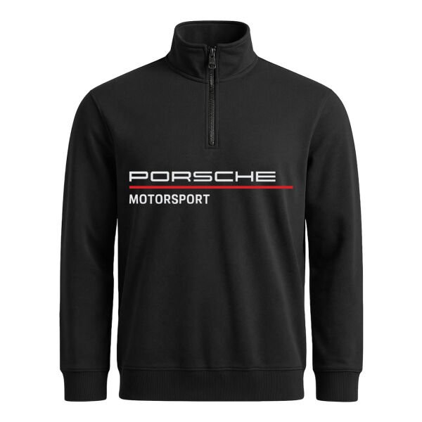 Porsche Motorsport Yarım Fermuarlı Sweatshirt S - Siyah