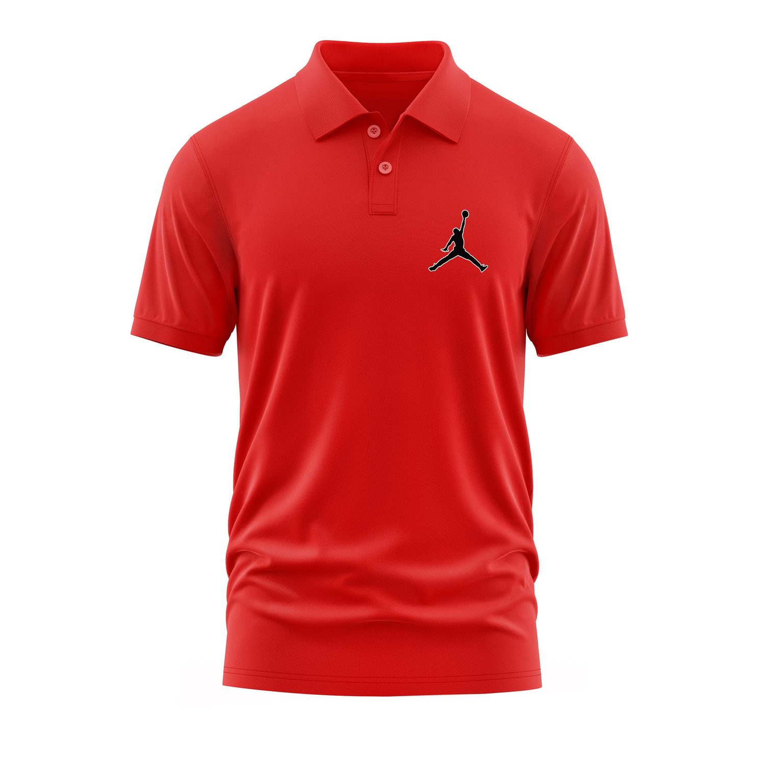 Air Jordan Stroked Polo Tişört M - Kırmızı