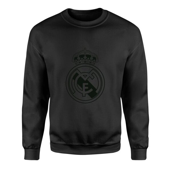 Real Madrid Shield Sweatshirt M - Siyah