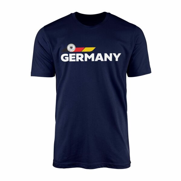 Almanya Retro I Tişört S - İndigo Mavisi