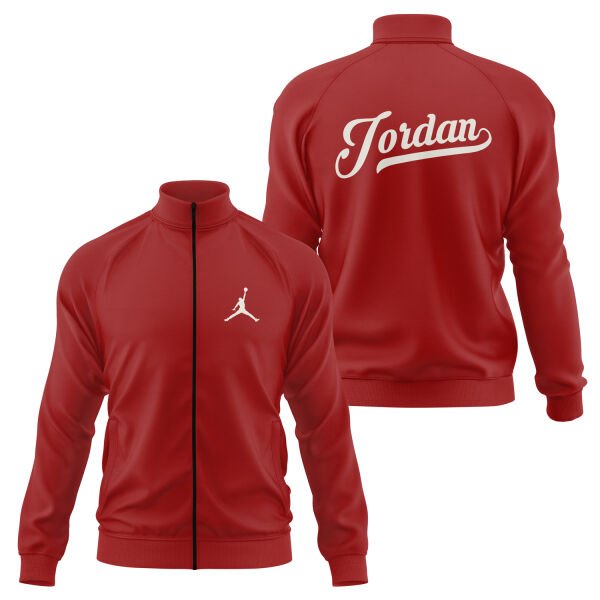Jordan Enhanced Fermuarlı Sweatshirt M - Kırmızı