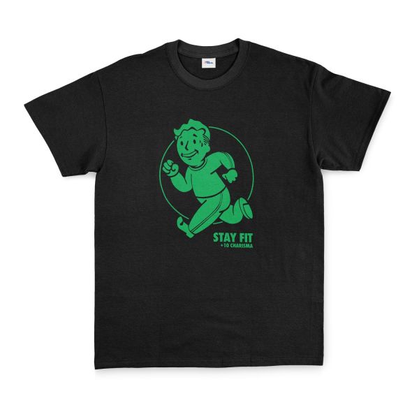 Vault Boy Stay Fit Tişört L - Siyah