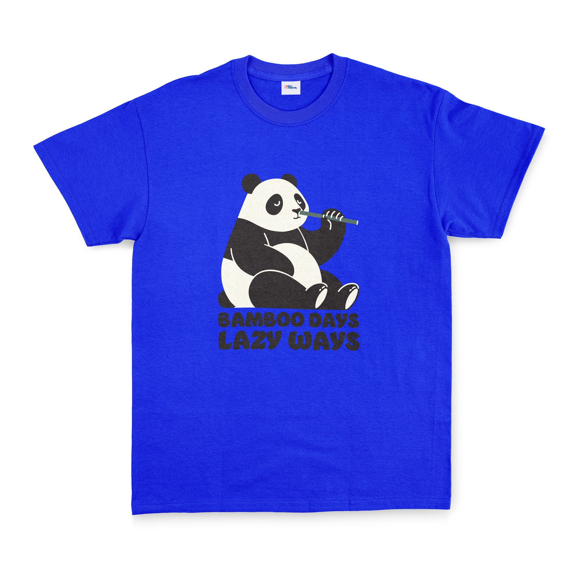 Bamboo Days Lazy Ways Tişört XXL - Mavi