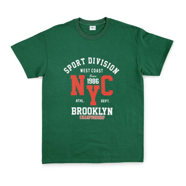 NYC West Coast SD Tişört S - Nefti Yeşili