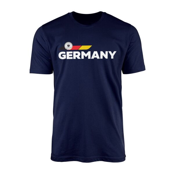 Almanya Retro I Tişört M - İndigo Mavisi