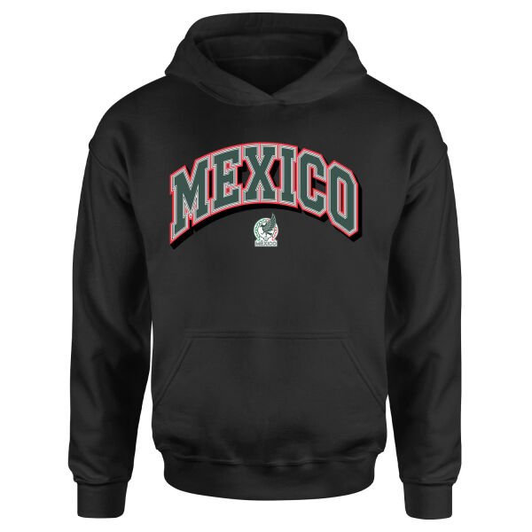 Meksika 2026 Varsity Hoodie L - Siyah