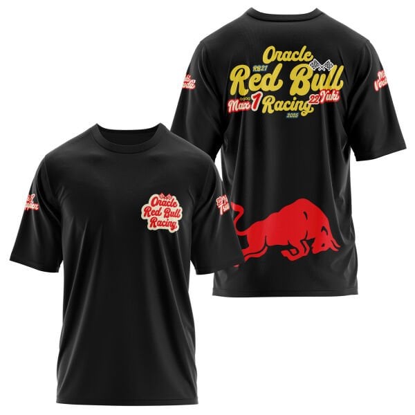 Oracle Red Bull Racing 2025 Max & Yuki Fan Edition Oversize Tişört