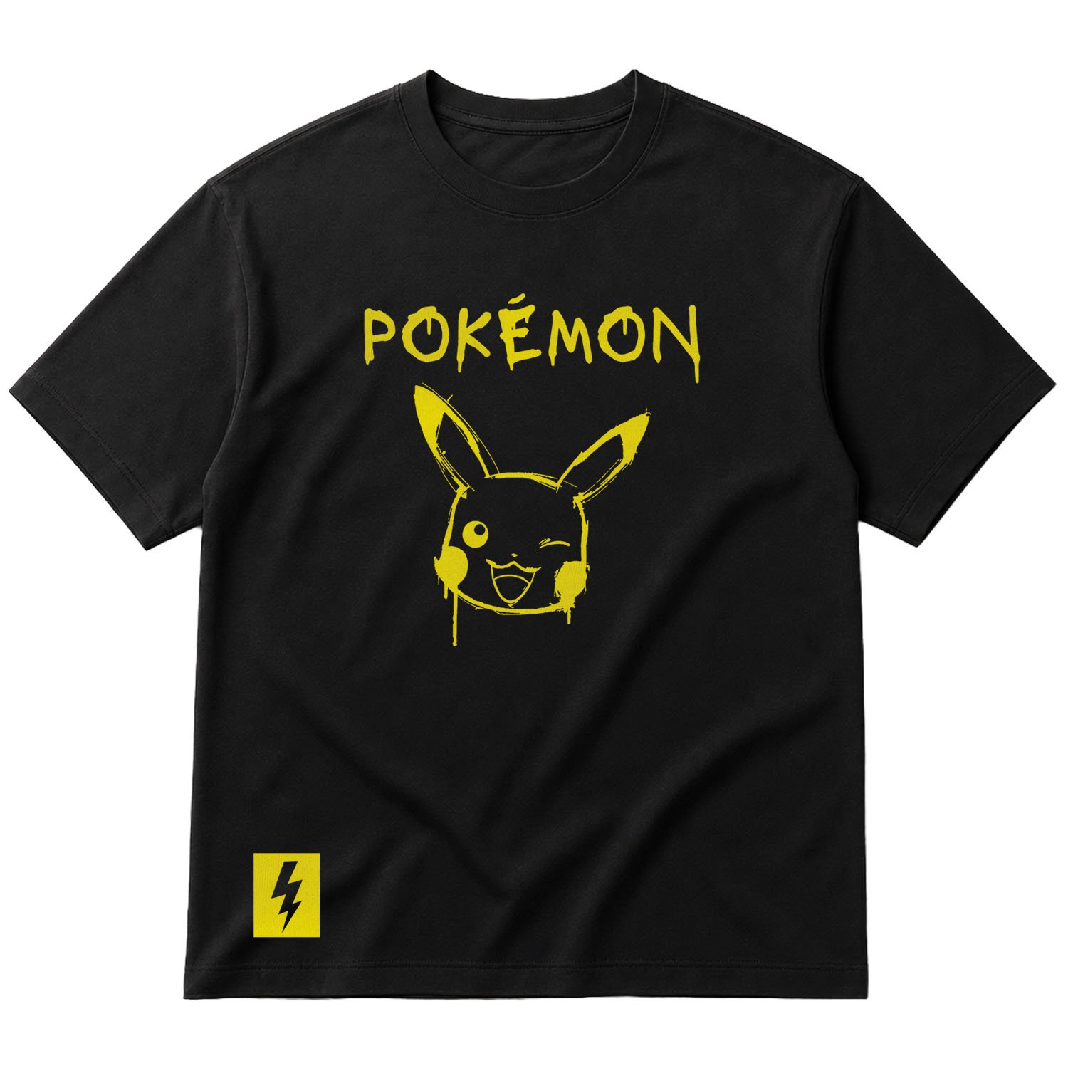 POKEMON #0025 Oversize Tişört S - Siyah