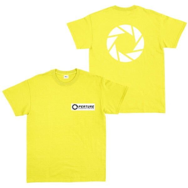 Aperture Laboratories Tişört M - Sarı