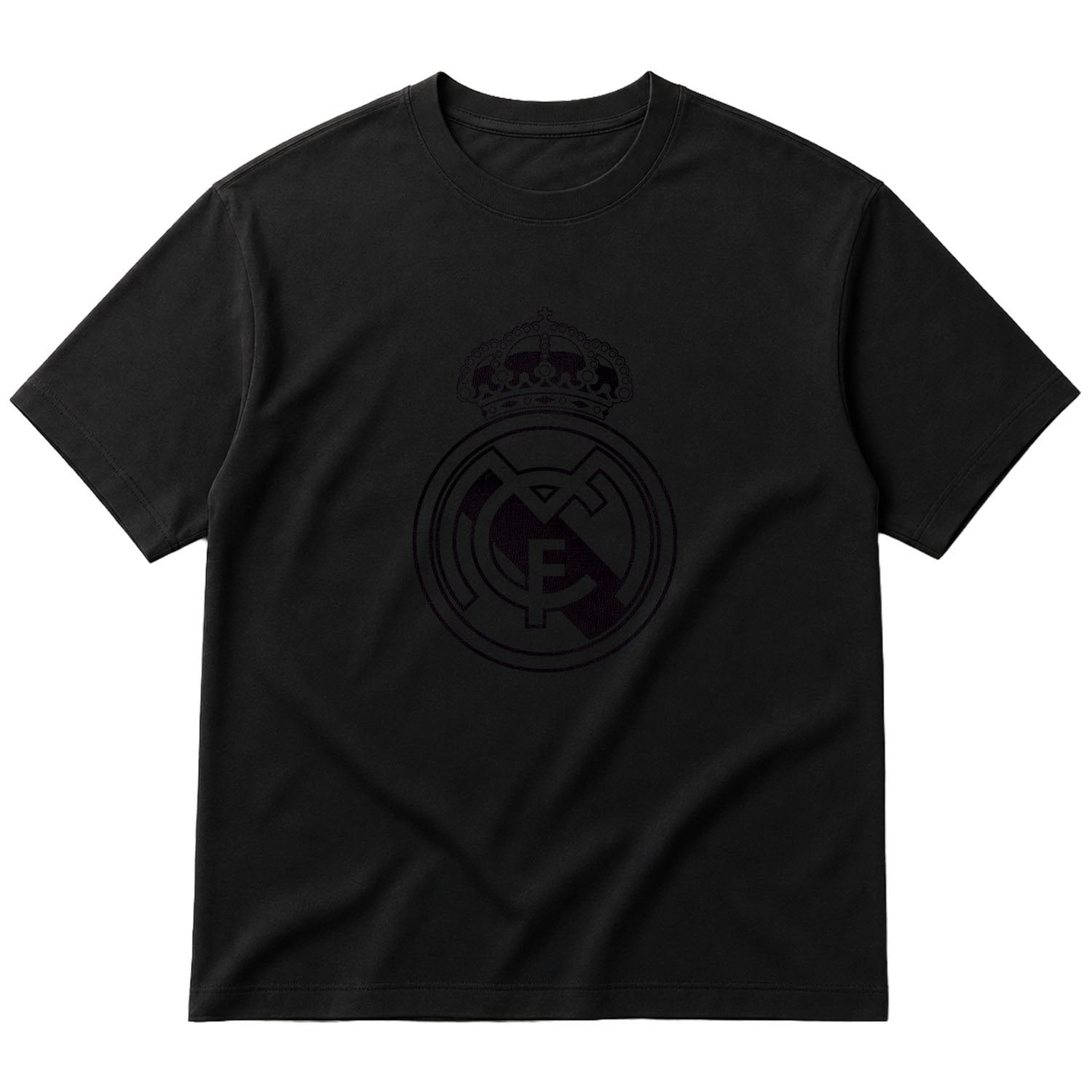 Real Madrid Shield Oversize Tişört L - Siyah