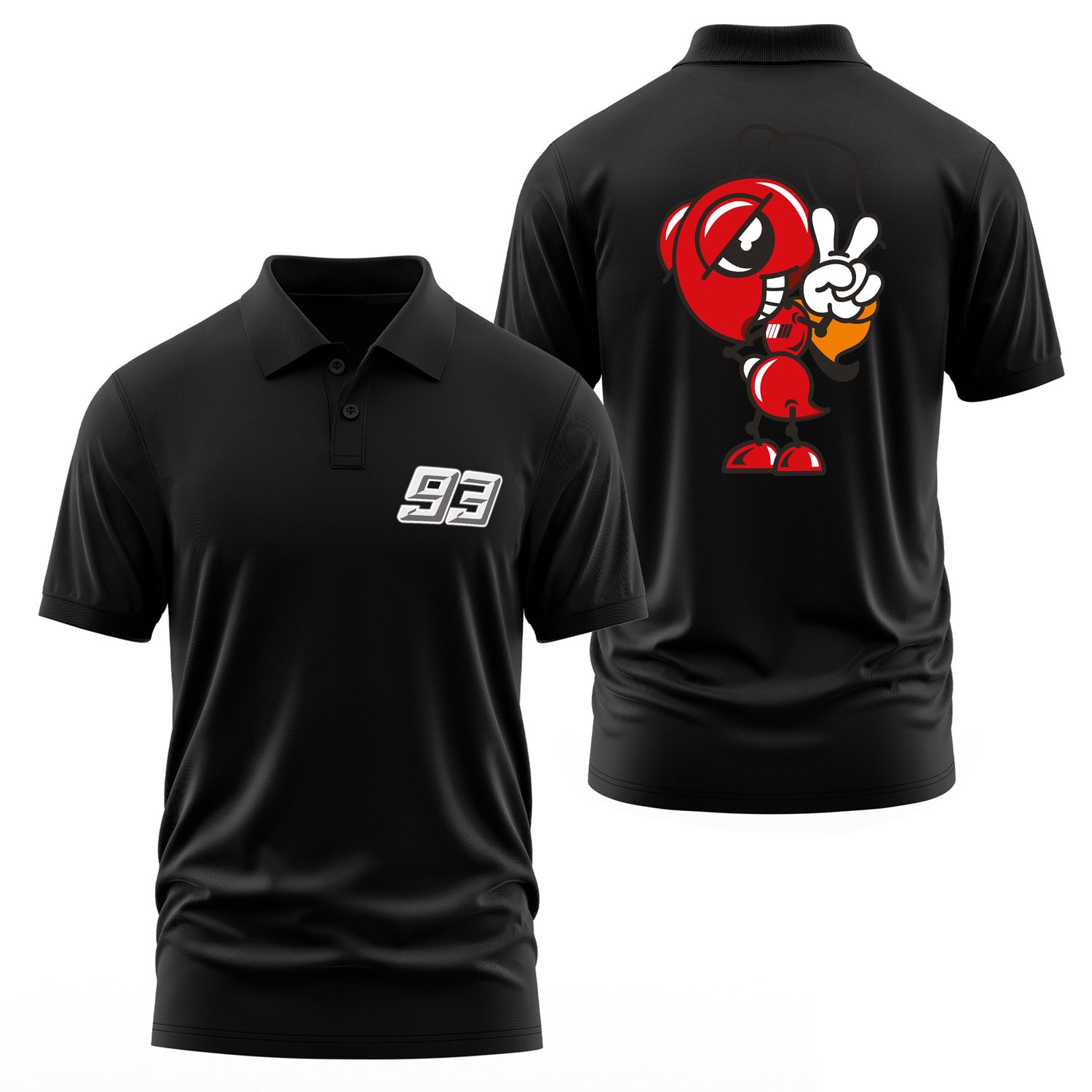 Marc Marquez Ant Edition Polo Tişört S - Siyah