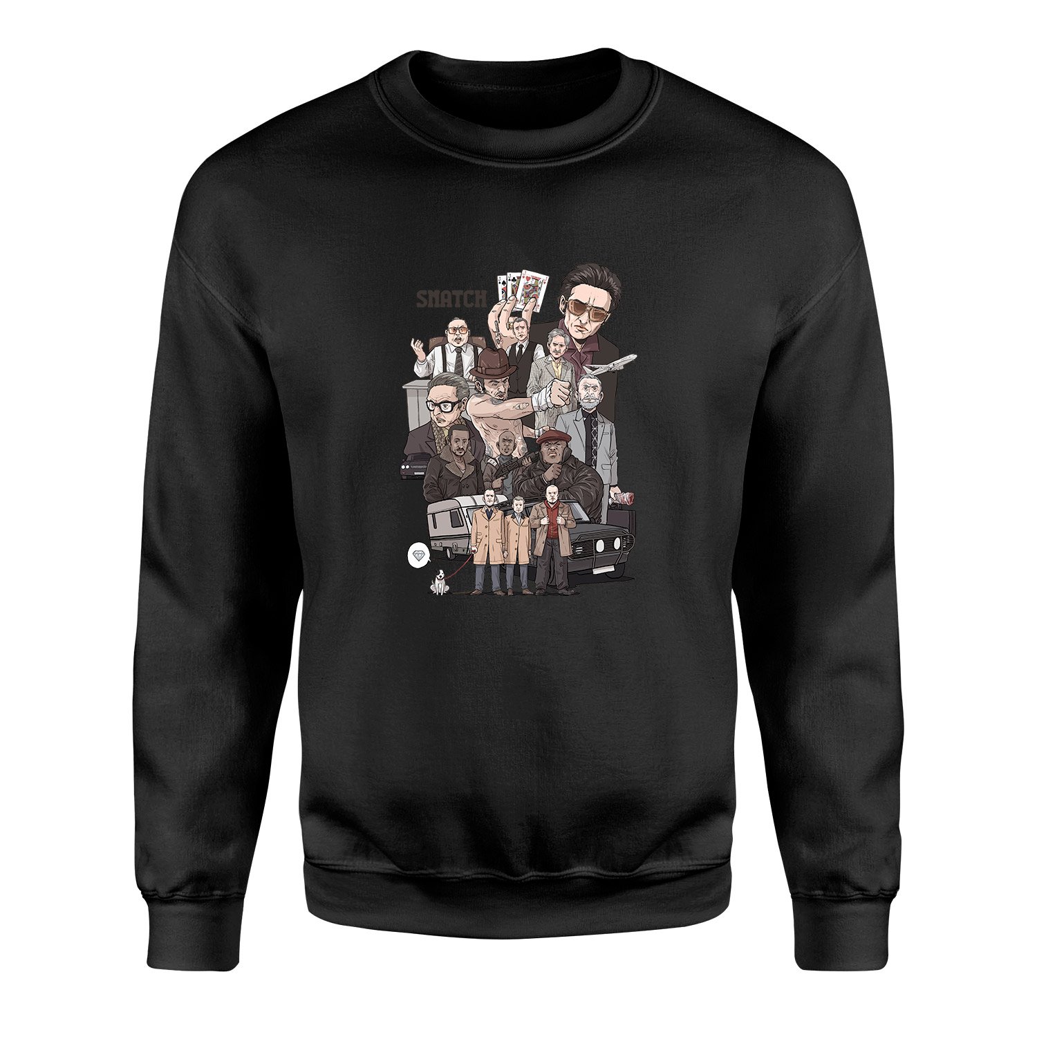 Snatch Movie Sweatshirt M - Siyah