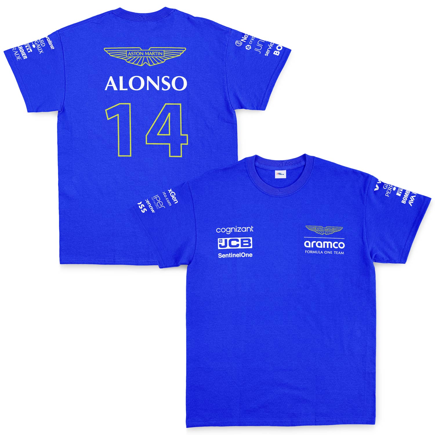 Fernando Alonso 14 | Aston Martin Tişört XXL - Mavi