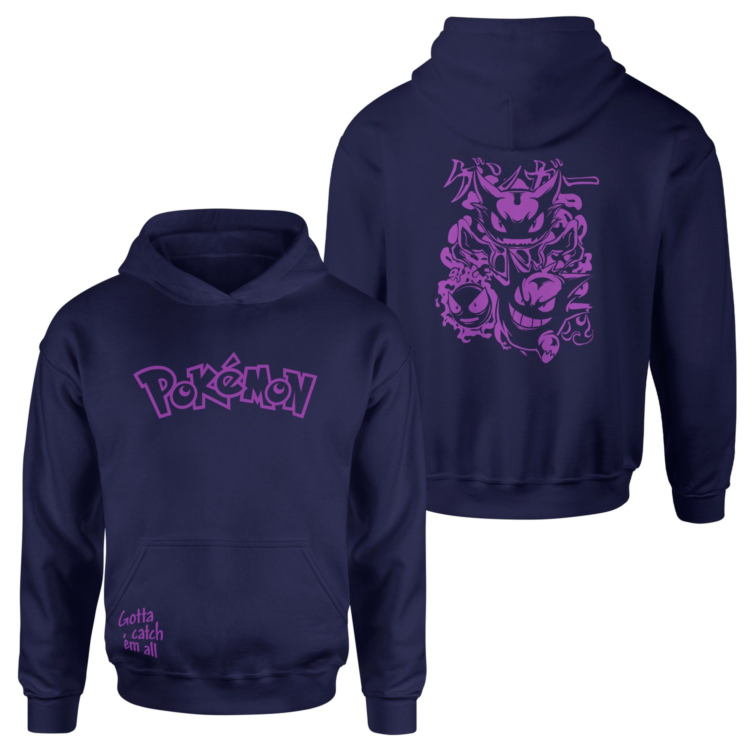 POKEMON Gengar SE Hoodie M - İndigo Mavisi