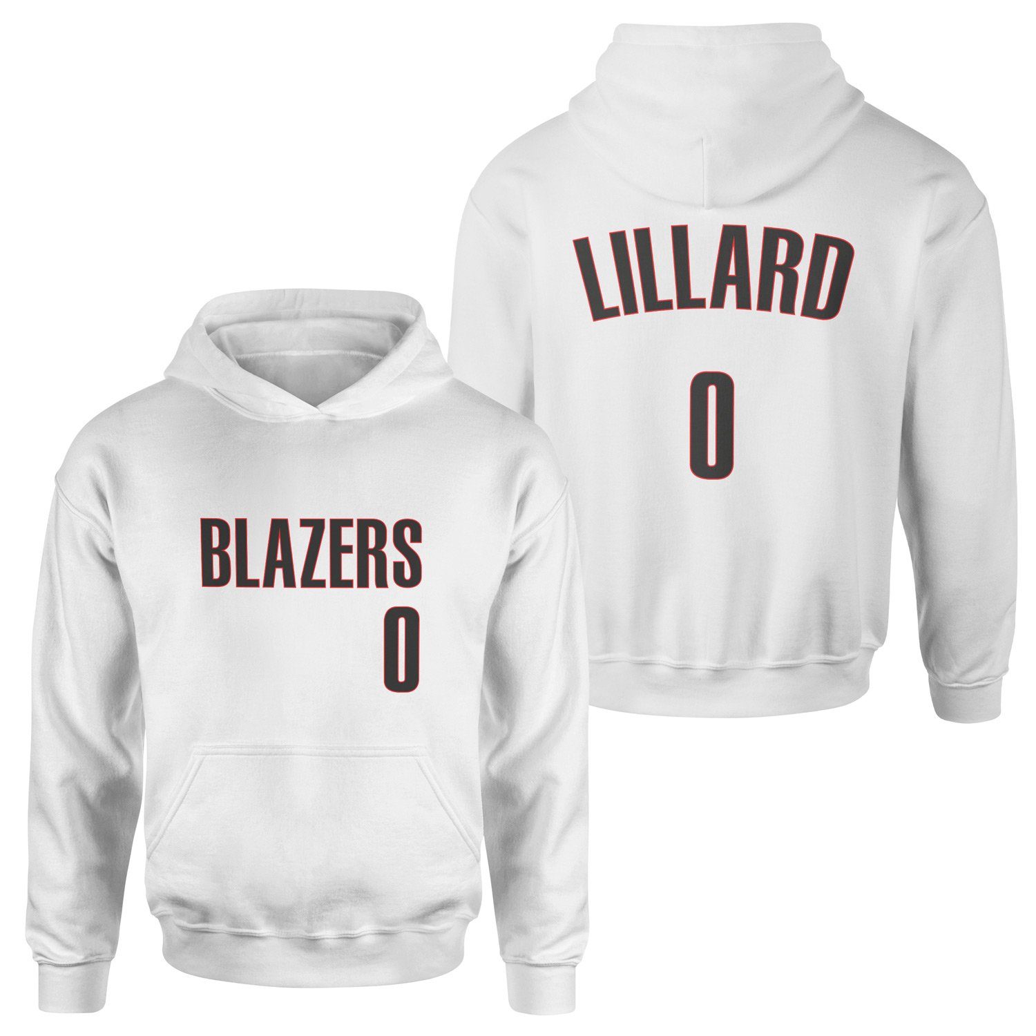 Damien Lillard Blazers Forma Hoodie XL - Beyaz
