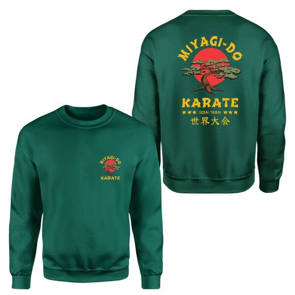 Miyagi Do Karate Sweatshirt S - Nefti Yeşili