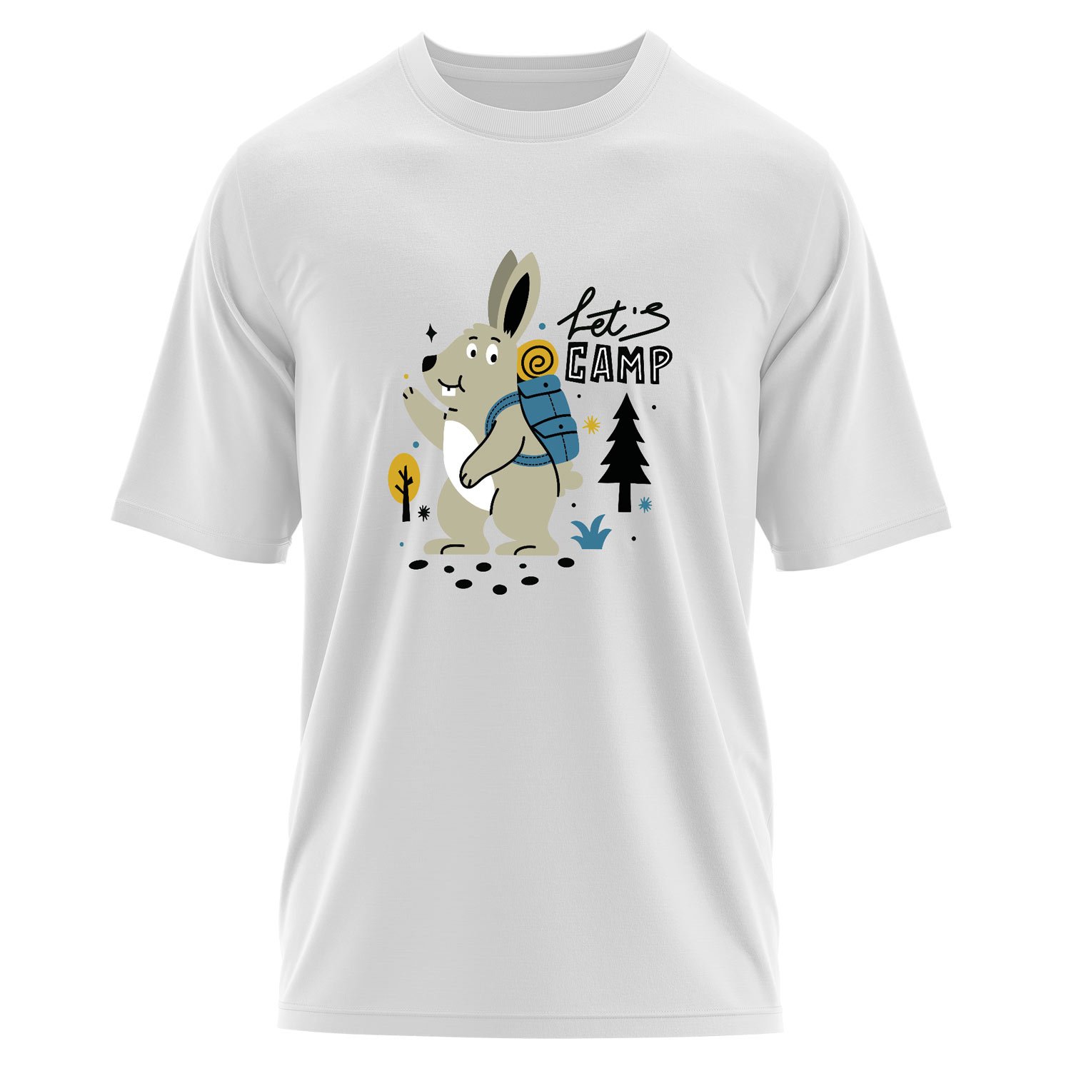 Let’s Camp Oversize Tişört S - Beyaz