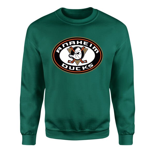 Anaheim Ducks Sweatshirt L - Nefti Yeşili