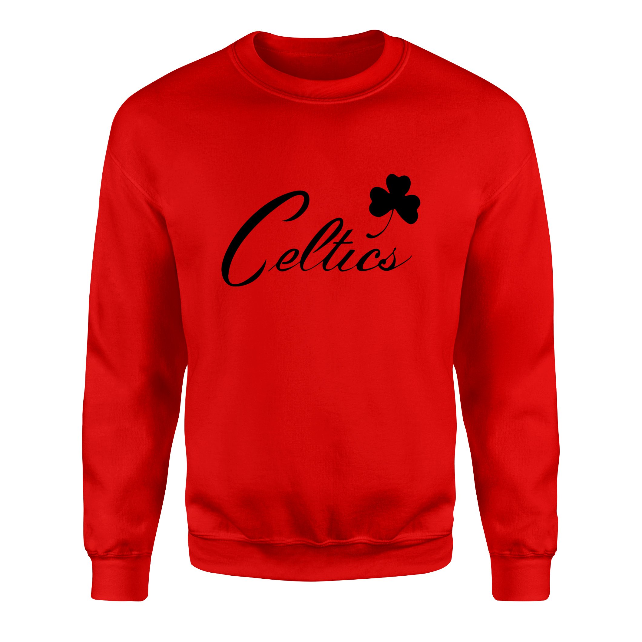 Celtics Cursive B Sweatshirt M - Kırmızı