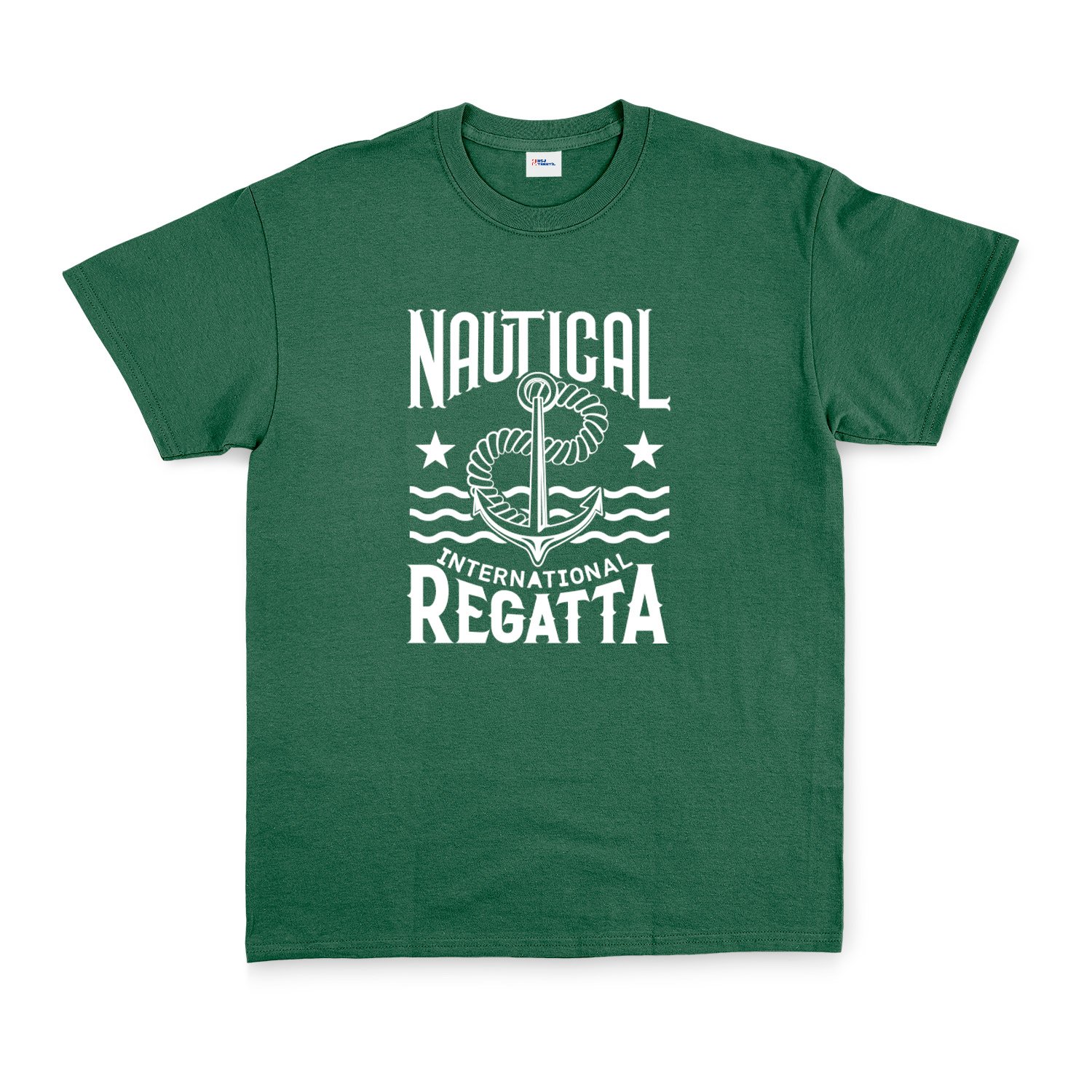 Nautical Regatta Tişört XXL - Nefti Yeşili