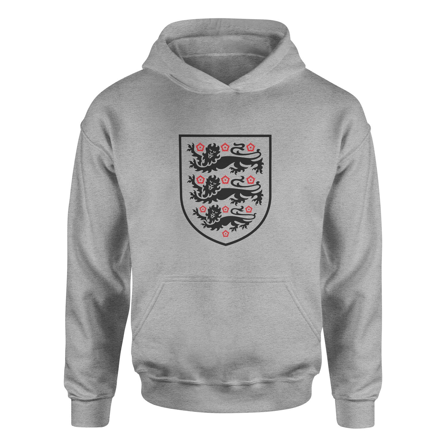 Three Lions Shield Hoodie S - Gri