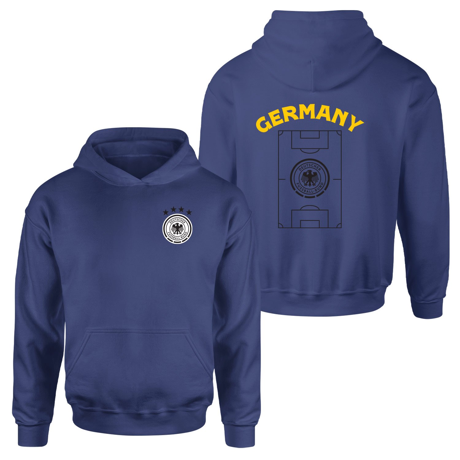 Almanya Dünya Kupası 2026 Hoodie L - İndigo Mavisi