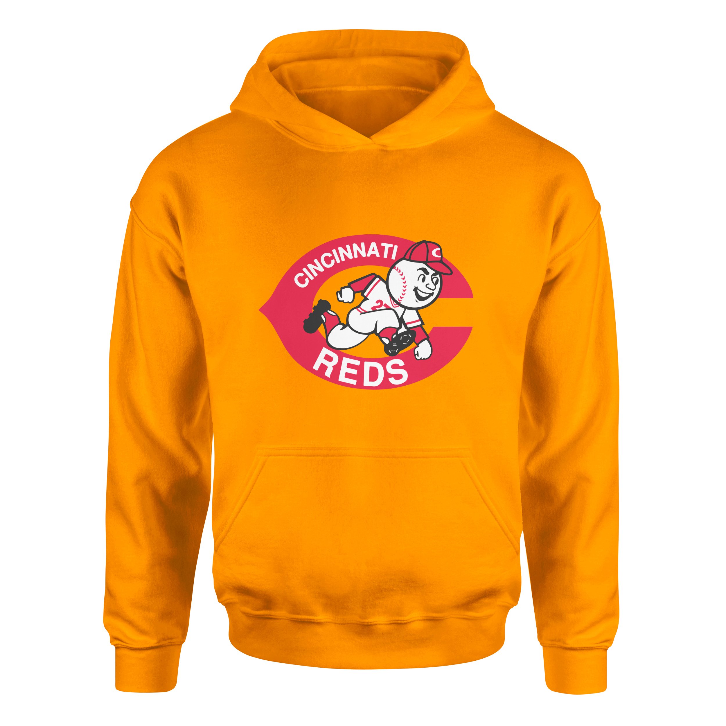 Cincinnati Reds | Mr. Red 80’s Hoodie L - Turuncu