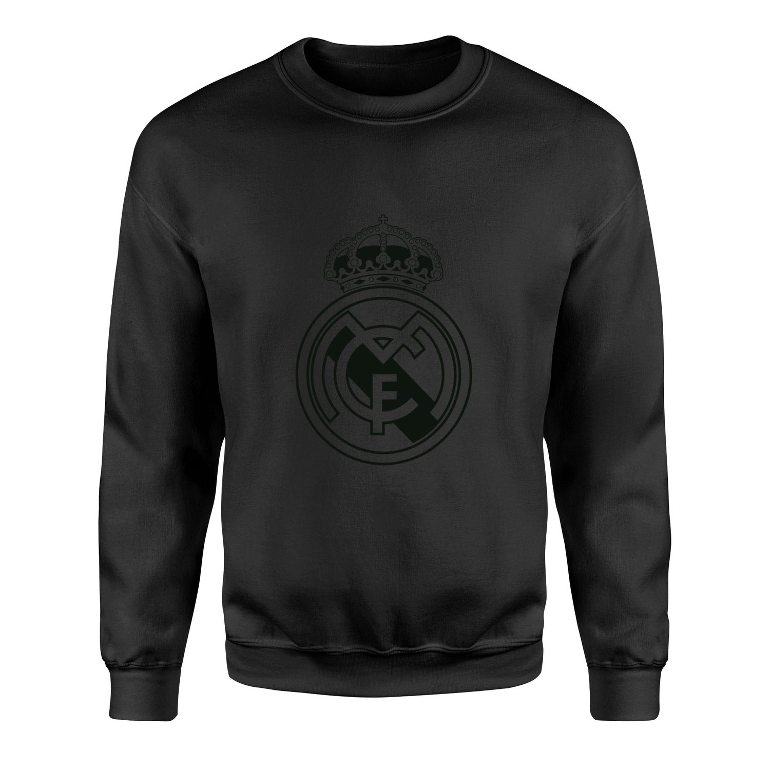 Real Madrid Shield Sweatshirt L - Siyah