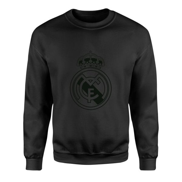 Real Madrid Shield Sweatshirt L - Siyah
