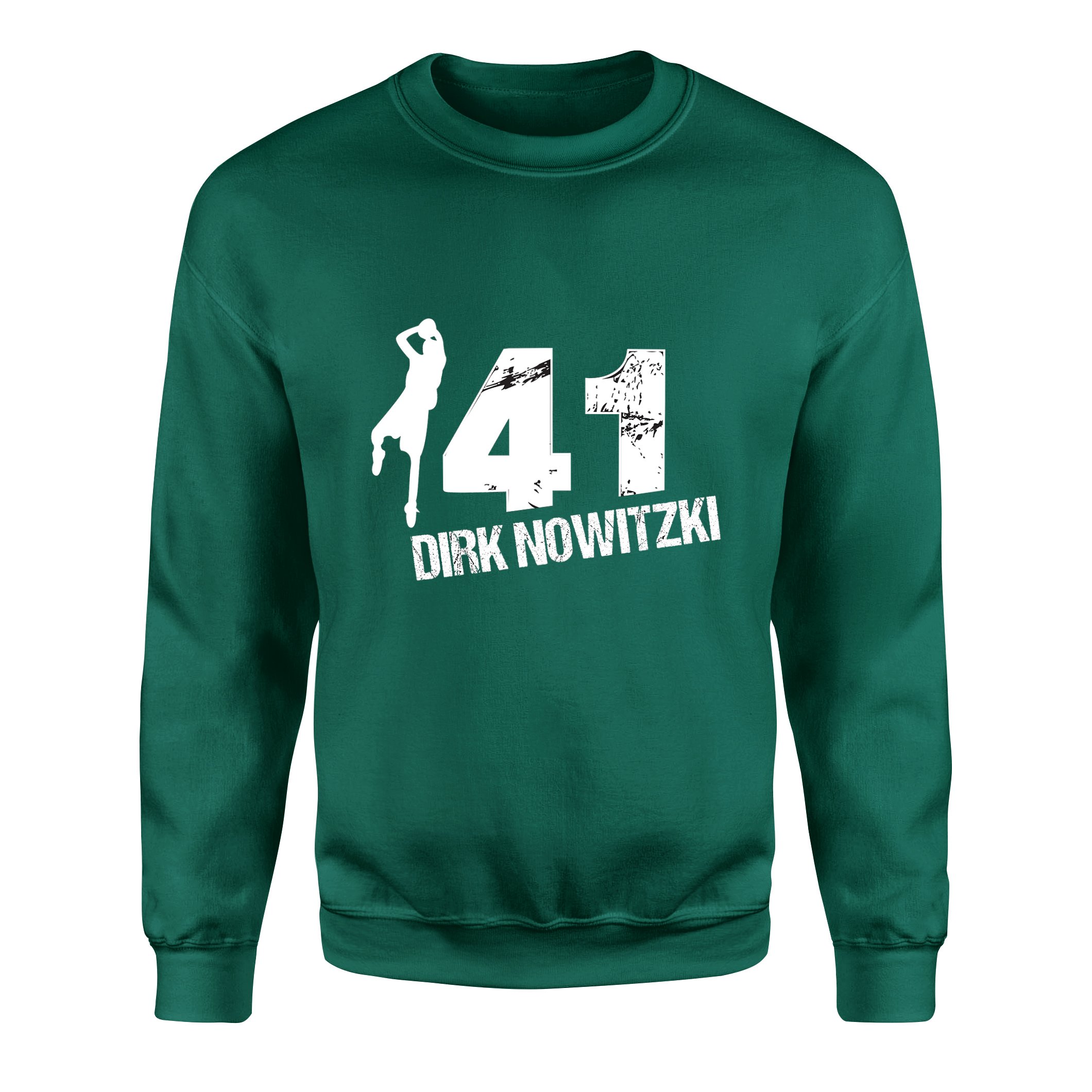 Dirk Nowitzki 41 Sweatshirt XL - Nefti Yeşili