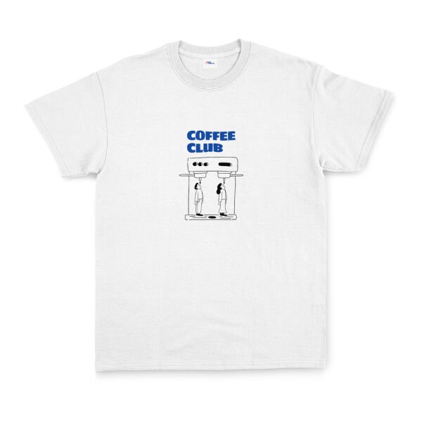 Coffee Club Tişört XL - Beyaz