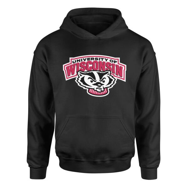 Wisconsin Badgers Hoodie M - Siyah