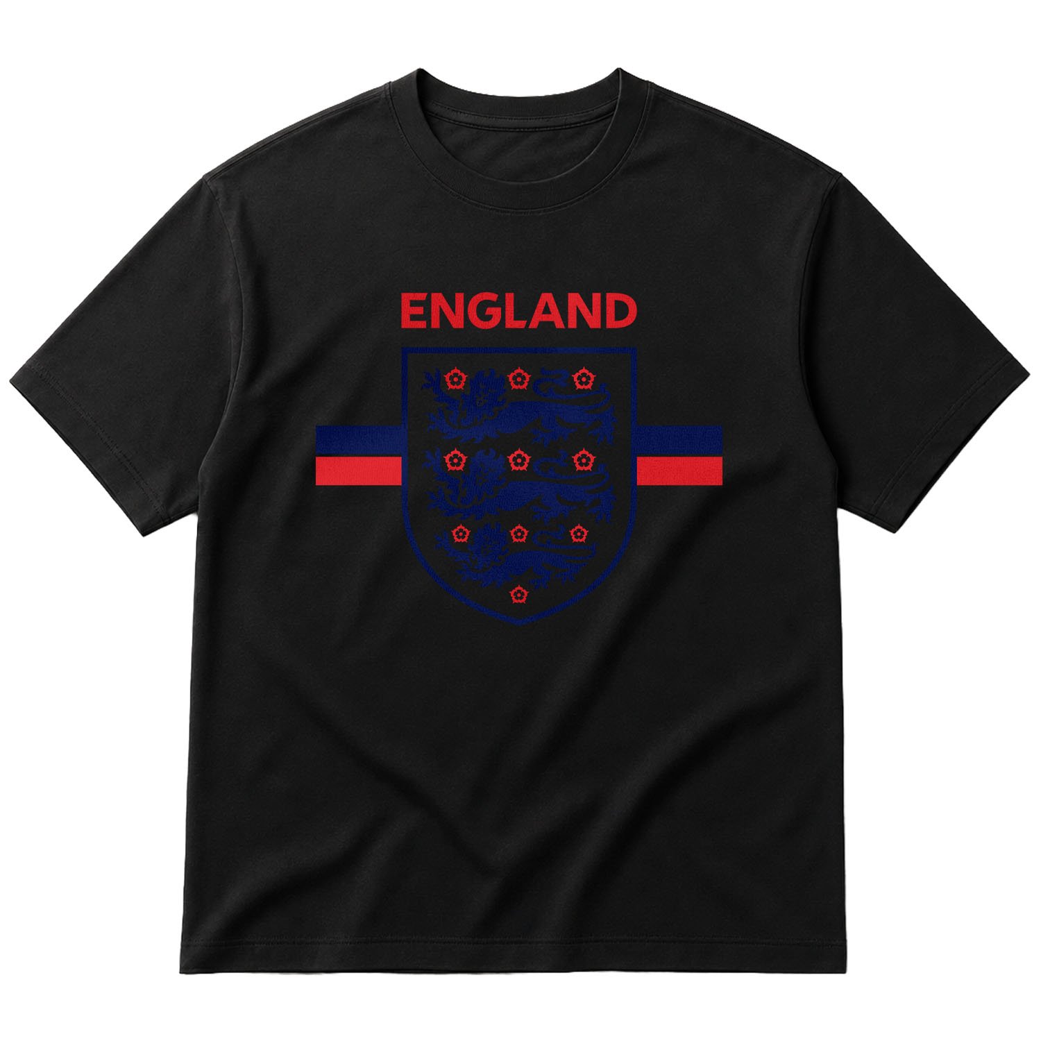 England Shield Oversize Tişört S - Siyah