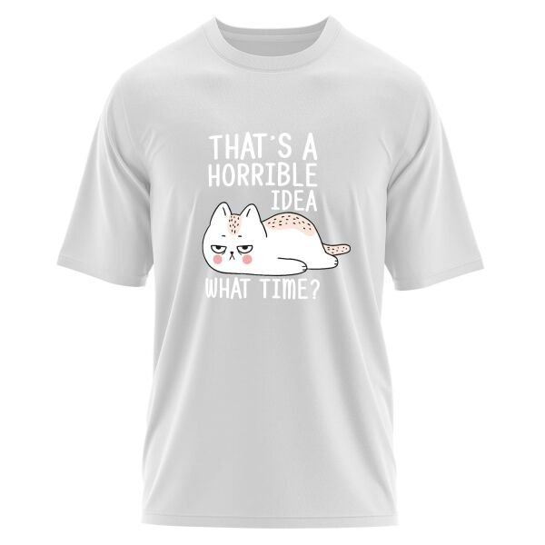 That’s a Horrible Idea Oversize Tişört L - Beyaz