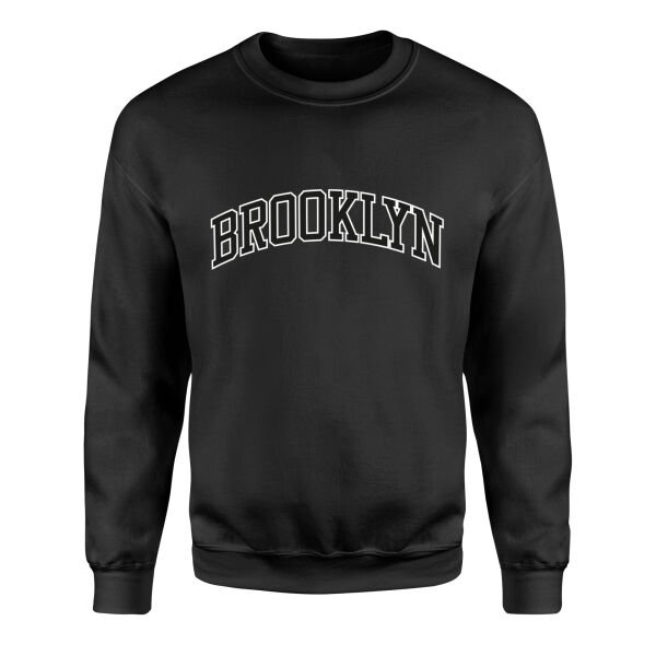 Brooklyn Sweatshirt L - Siyah