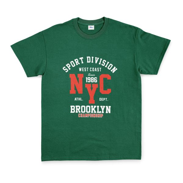 NYC West Coast SD Tişört L - Nefti Yeşili