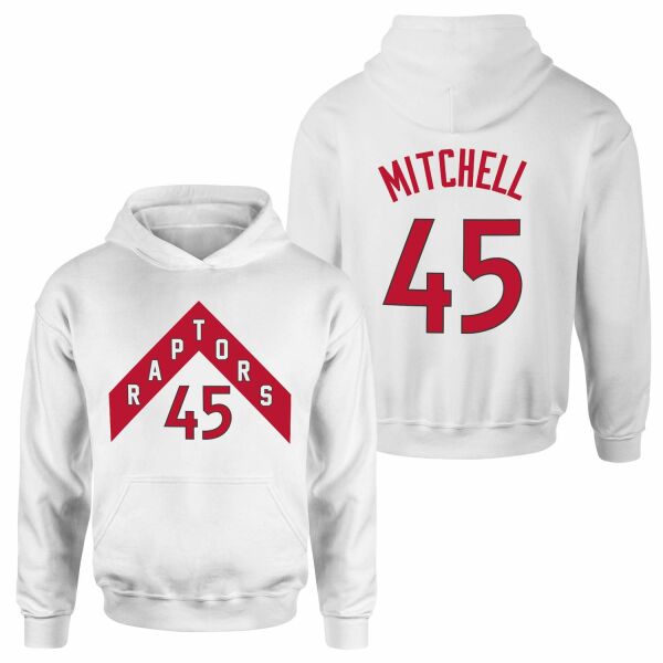 Davion Mitchell 45 Raptors Jersey Hoodie XL - Beyaz
