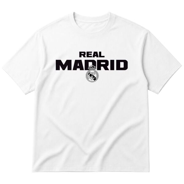 REAL MADRID Oversize Tişört XL - Beyaz | OUTLET