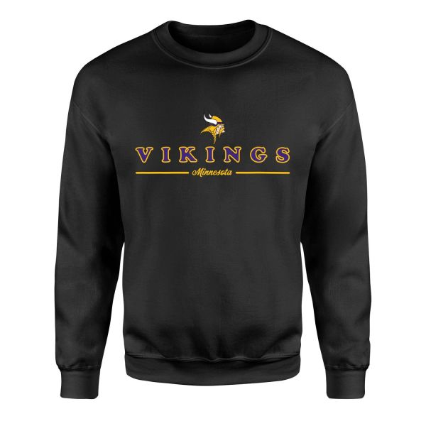 Minnesota Vikings L Sweatshirt S - Siyah