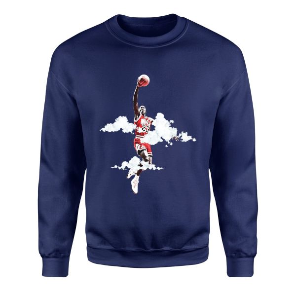 His Airness Sweatshirt L - İndigo Mavisi