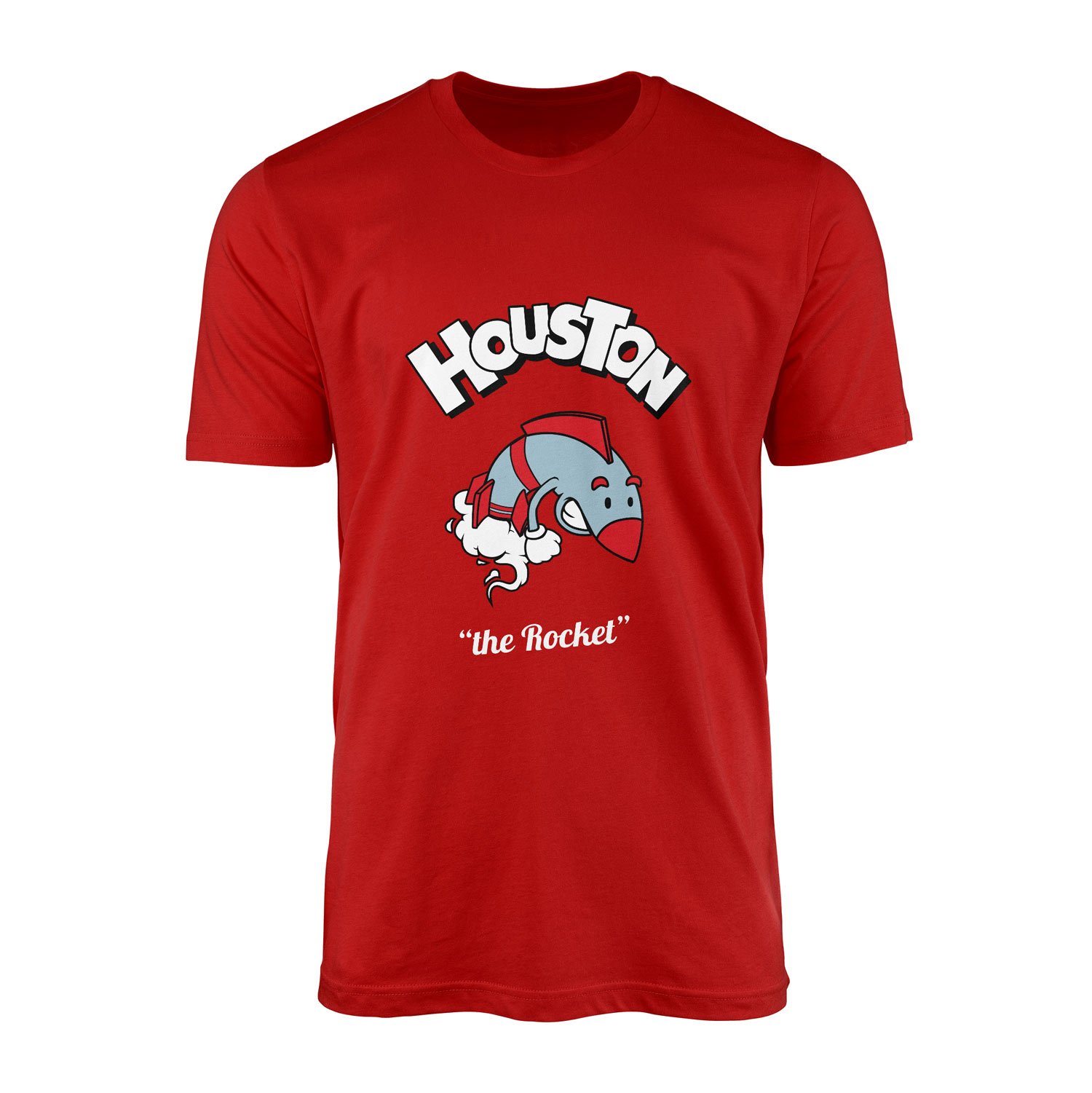 Houston Cartoon Tişört M - Kırmızı