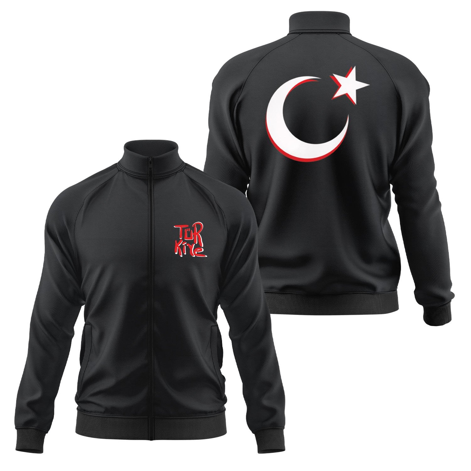 Türkiye 2026 Graph Fermuarlı Sweatshirt