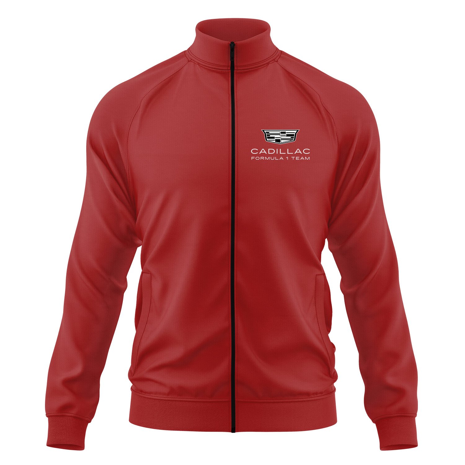 Cadillac Fermuarlı Sweatshirt L - Kırmızı