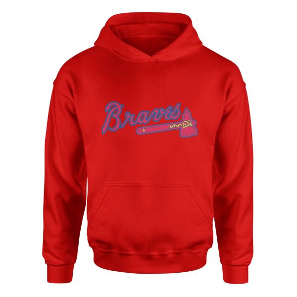 The Braves Hoodie L - Kırmızı